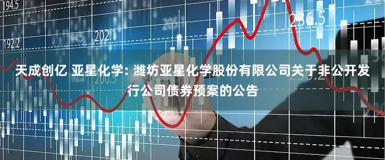 天成创亿 亚星化学: 潍坊亚星化学股份有限公司关于非公开发行公司债券预案的公告