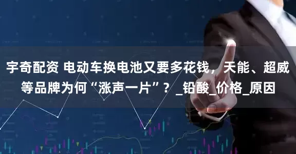 宇奇配资 电动车换电池又要多花钱，天能、超威等品牌为何“涨声一片”？_铅酸_价格_原因